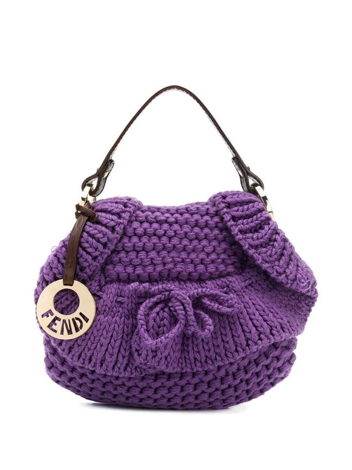 Fendi Pre-owned 2000's Knitted Handbag - Purple