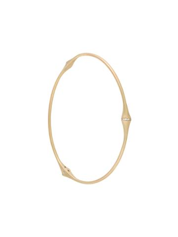 Savoir Trine Diamond Bangle - Metallic