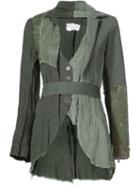 Greg Lauren Patchwork Jacket, Women's, Size: 2, Green, Cotton