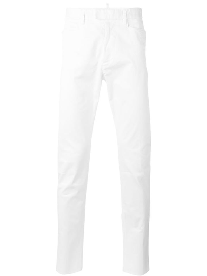 Dsquared2 Glam Head Trousers - White
