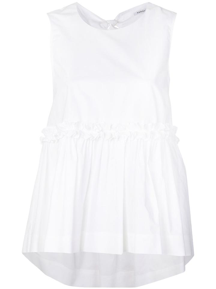 P.a.r.o.s.h. Pleated Hem Blouse - White