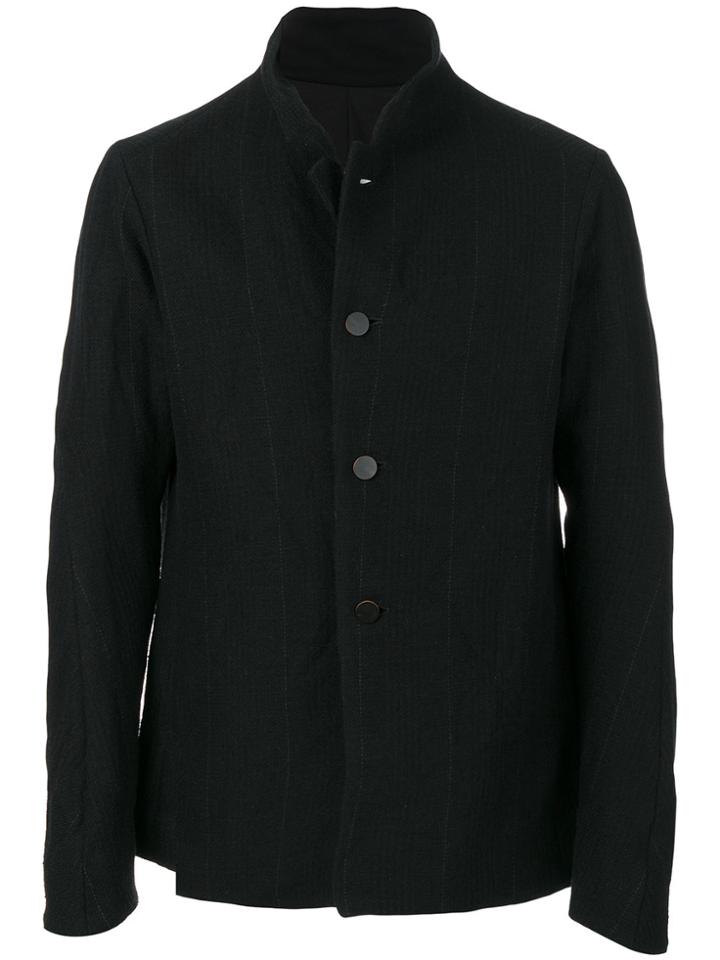 Devoa Wide Pinstripe Blazer - Blue
