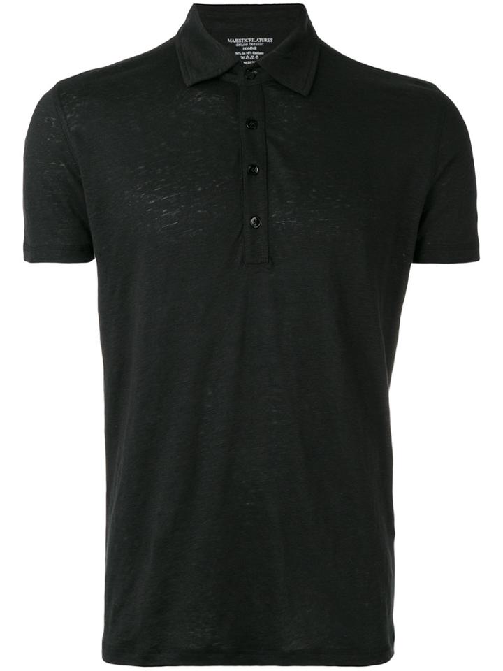 Majestic Filatures Classic Polo Shirt - Black