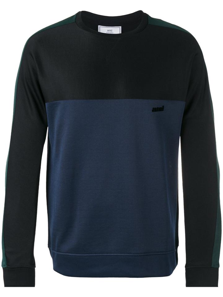Ami Alexandre Mattiussi Paneled Sweatshirt - Black