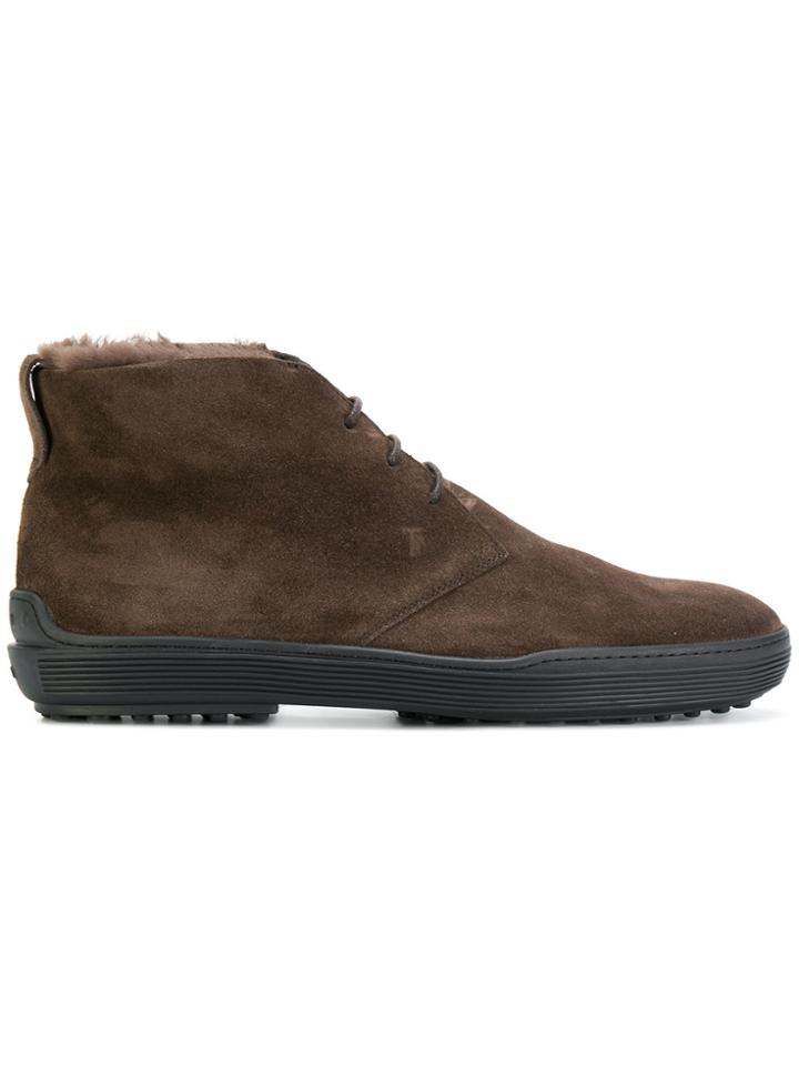 Tod's Lace-up Ankle Boots - Brown