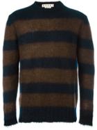 Marni Striped Jumper, Men's, Size: 50, Blue, Polyamide/mohair/wool
