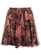 Giambattista Valli Floral Print Pleated Skirt