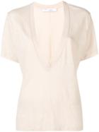 Iro Deep V-neck T-shirt - White