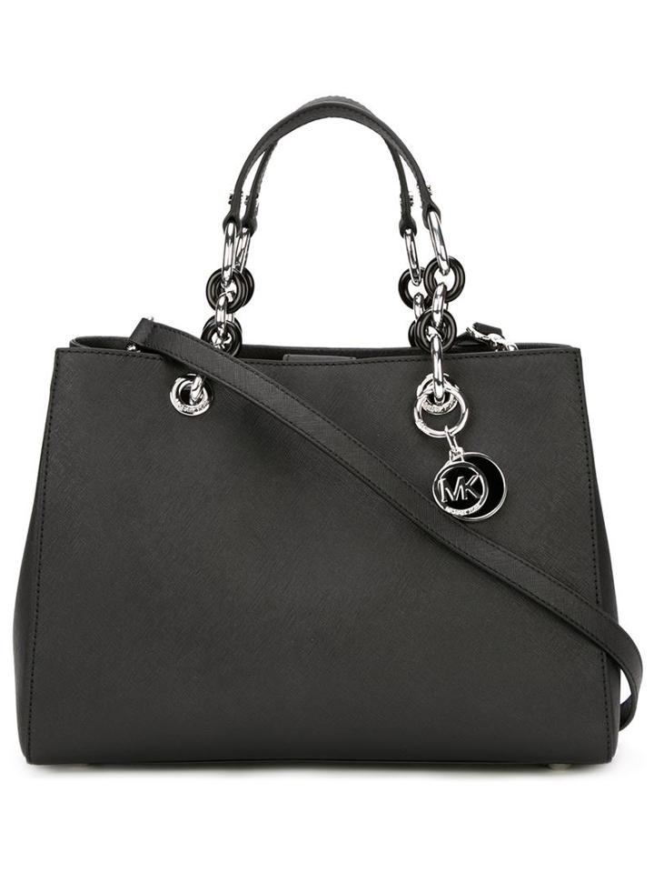 Michael Michael Kors Medium Cynthia Tote, Women's, Black, Leather