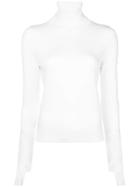 Barrie Cashmere Turtleneck Sweater - White