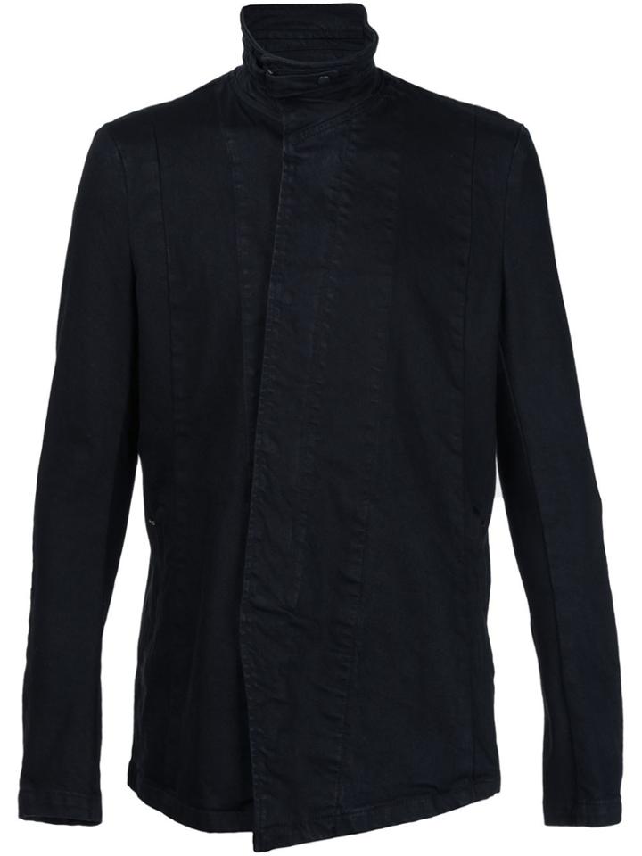 Julius Off-centre Zip Jacket - Black