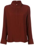 Fabiana Filippi High Neck Blouse - Brown
