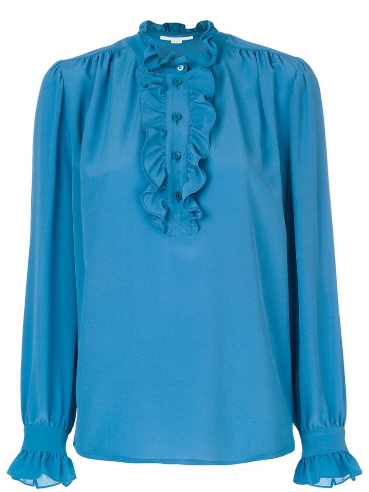 Stella Mccartney Frilled Blouse - Blue