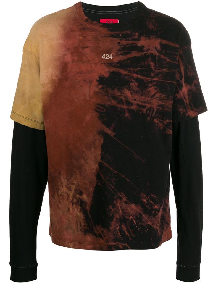 424 Layered Sleeve Jumper - Brown