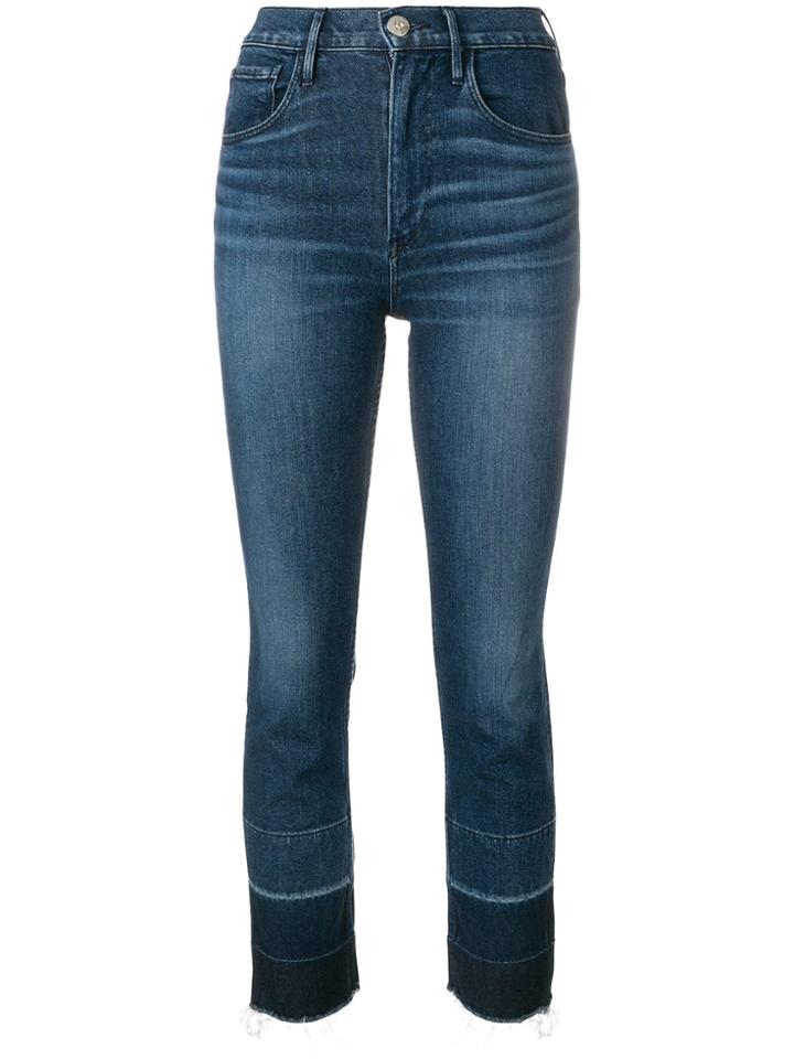 3x1 Shelter Straight Cropped Jeans - Blue