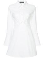 Ellery Oversized Collar Shirt Dress - White