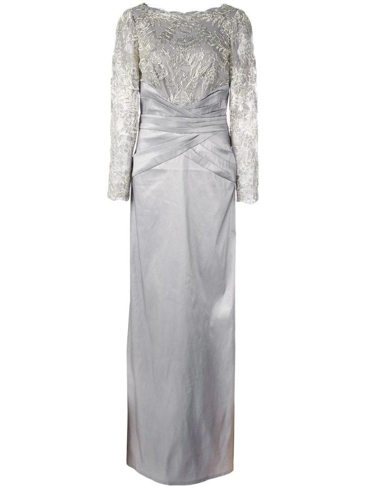 Tadashi Shoji Sequinned Gown - Grey