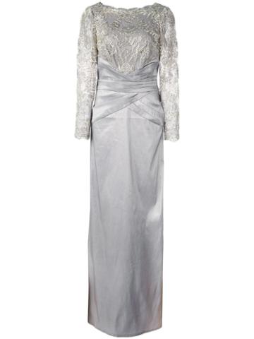 Tadashi Shoji Sequinned Gown - Grey