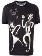 Dolce & Gabbana Jazz Club Print T-shirt, Men's, Size: 50, Black, Cotton