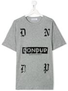 Dondup Kids Contrast Logo T-shirt - Grey
