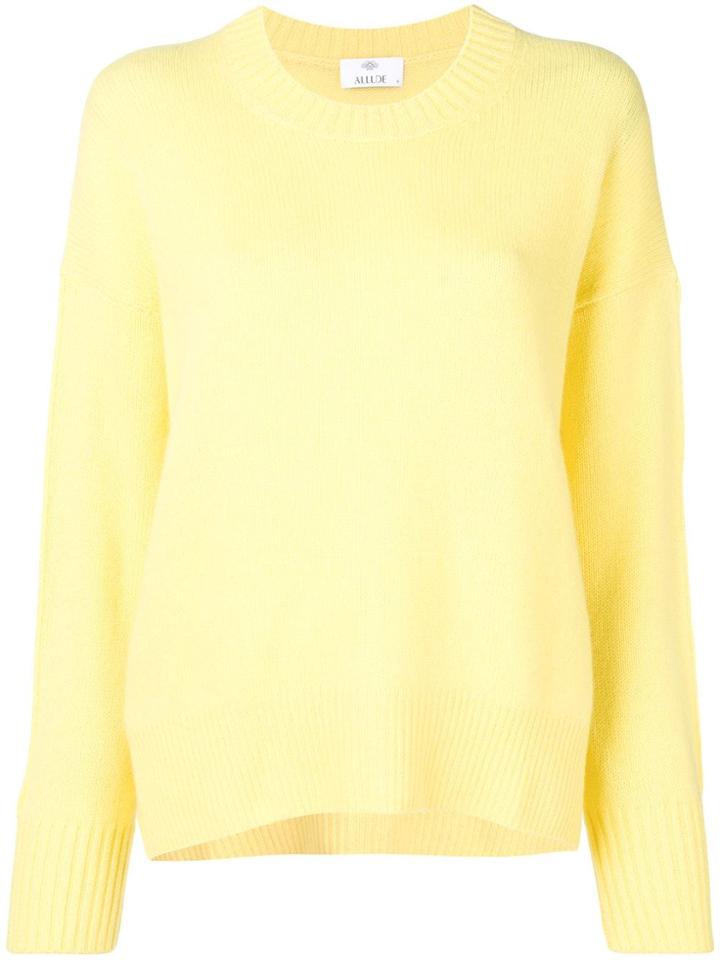 Allude Oversized Knit Jumper - Yellow