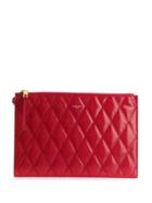 Givenchy Small Gv3 Quilted Pouch - Red