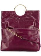 L'autre Chose Bracelet Handle Clutch - Pink & Purple