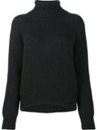Nili Lotan Turtleneck Jumper, Women's, Size: Medium/large, Black, Polyamide/wool/yak