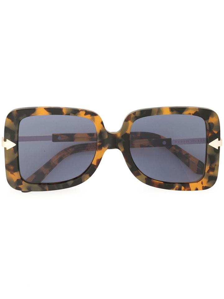 Karen Walker Eden Square-frame Sunglasses - Brown