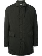 Cp Company Buttoned Short Coat, Men's, Size: 52, Green, Cotton/polyamide/spandex/elastane