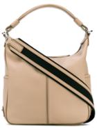 Tod's - Zipped Shoulder Bag - Women - Calf Leather - One Size, Nude/neutrals, Calf Leather