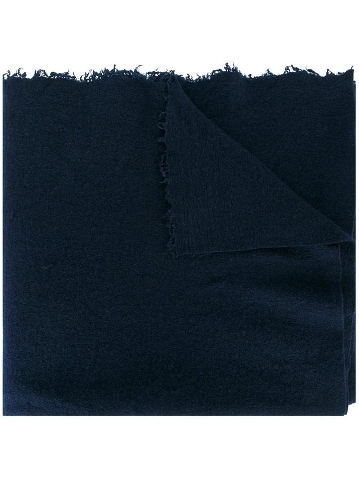Faliero Sarti 'pedrissimo' Scarf, Adult Unisex, Blue, Silk/cashmere