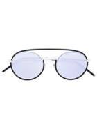 Dior Eyewear - Contrast Sunglasses - Unisex - Acetate/metal (other) - One Size, Black, Acetate/metal (other)