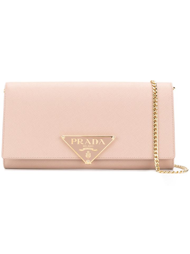 Prada Saffiano Shoulder Bag - Nude & Neutrals