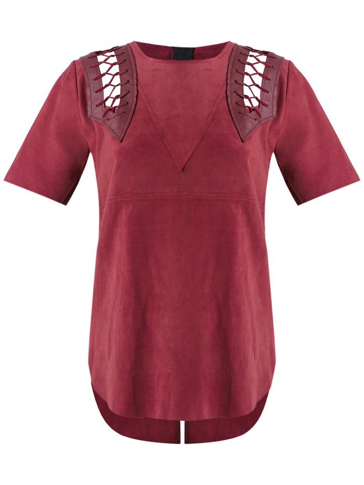 Andrea Bogosian - Leather Top - Women - Leather - P, Red, Leather