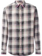 Al Duca D'aosta 1902 Checked Shirt, Men's, Size: Large, Pink/purple, Cotton