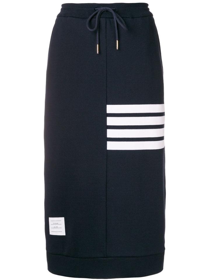 Thom Browne 4-bar Loopback Sack Skirt - Blue