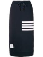 Thom Browne 4-bar Loopback Sack Skirt - Blue