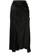 Christopher Esber Ruched Midi Skirt - Black