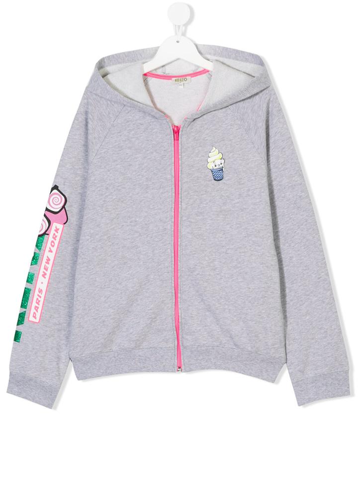 Kenzo Kids Novelty Hoodie - Grey