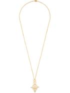 Vivienne Westwood Logo Pendant Necklace, Women's, Metallic, Brass