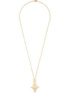 Vivienne Westwood Logo Pendant Necklace, Women's, Metallic, Brass
