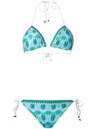 Missoni - Crochet Bikini Set - Women - Nylon/polyester/spandex/elastane/viscose - 40, Green, Nylon/polyester/spandex/elastane/viscose