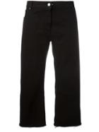 Mm6 Maison Margiela Cropped Jeans, Women's, Size: 42, Black, Cotton