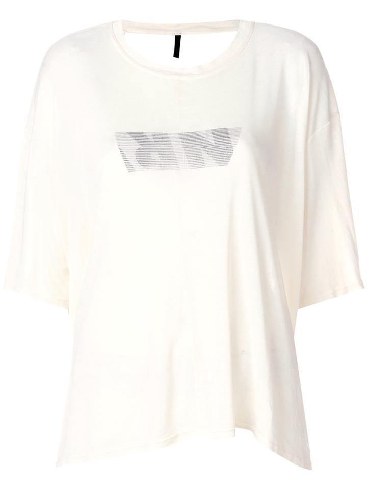 Unravel Project Open-back Logo T-shirt - White