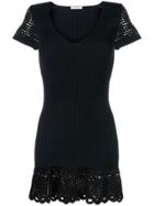 Prada Vintage 1990's Knitted Short Dress - Blue