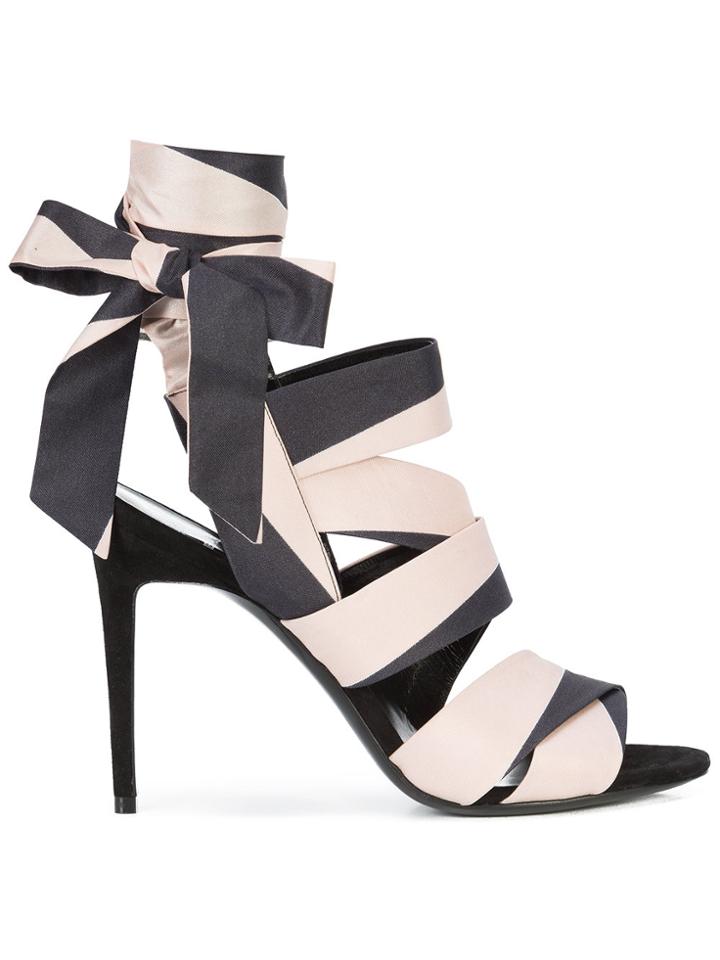 Pierre Hardy Skinny Zig Zag Sandals - Black