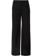 Maison Margiela Wide Leg Trousers, Women's, Size: 40, Black, Virgin Wool