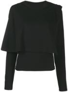 Mm6 Maison Margiela Layered Long Sleeved Top - Black