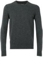 Maison Margiela Elbow Patch Crew Neck Jumper - 859m-charcoal